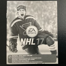 NHL 17 PS4 PlayStation 4 Instruction Manual / Insert Only