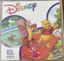 Winnie The Pooh Print Studio PC CD Rom-Rare Vintage-SHIPS N 24 HRS