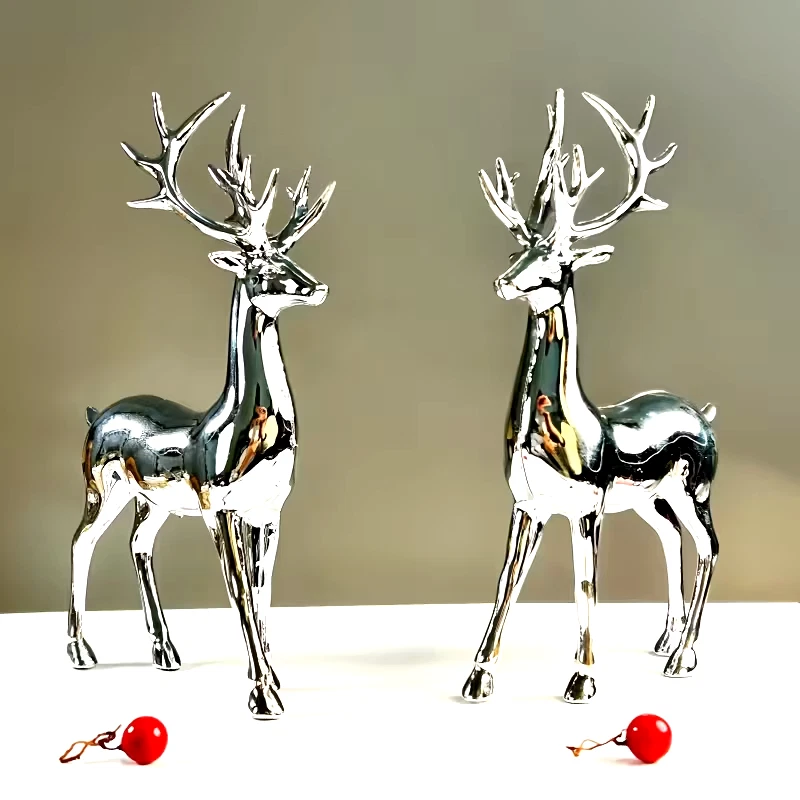 Deko Hirsch Silber in Weihnachtliche Figuren online kaufen