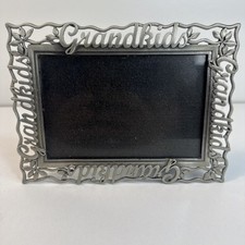 Fetco Pewter Grandkids Decorative Metal Frame 4  X 6  Photo  7.5  x5.5