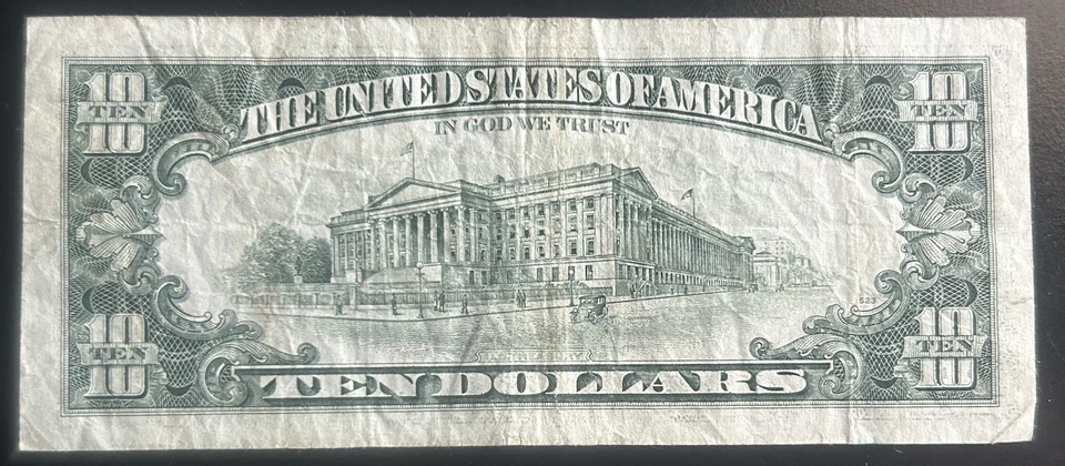 (VINTAGE!) $10 Rare Old Vintage Atlanta Currency F71193308A Series 1990 - Image 3 of 3