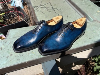 Ichigo Ichie Wholecut Blue Size 9US Dress Shoe