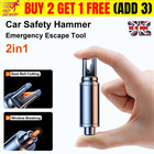 2in1 Car Safety Hammer Emergency Escape Tool Window Breaker and Seatbelt Cutter