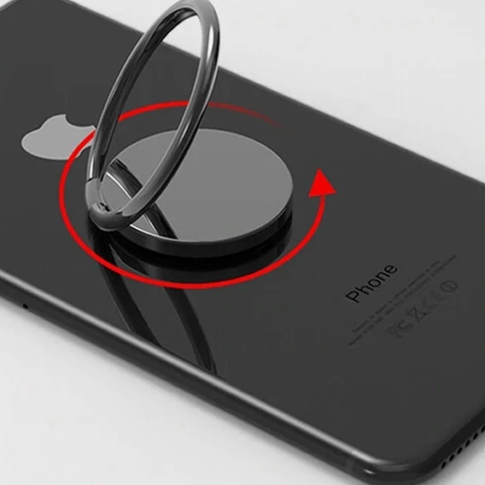 Pop Out Finger Ring 360° Phone Stand Rotating Mount Grip Selfie Universal Magnet - Image 4 of 4