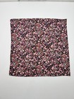 Cotton Floral Pocket Square Pink Brown Green Red Purple 13x13 — photo 1