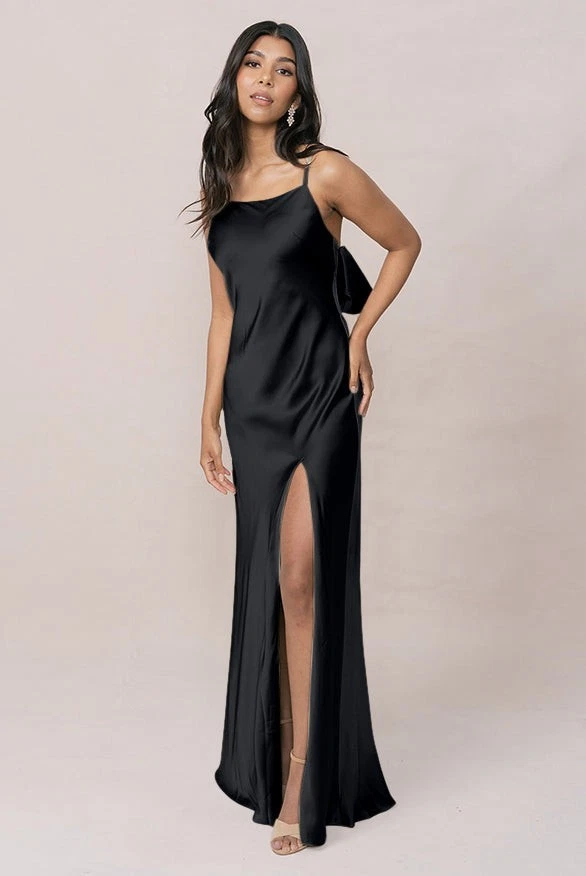 black satin bridesmaid dress products for sale | eBay black satin bridesmaid dress products for sale | eBay