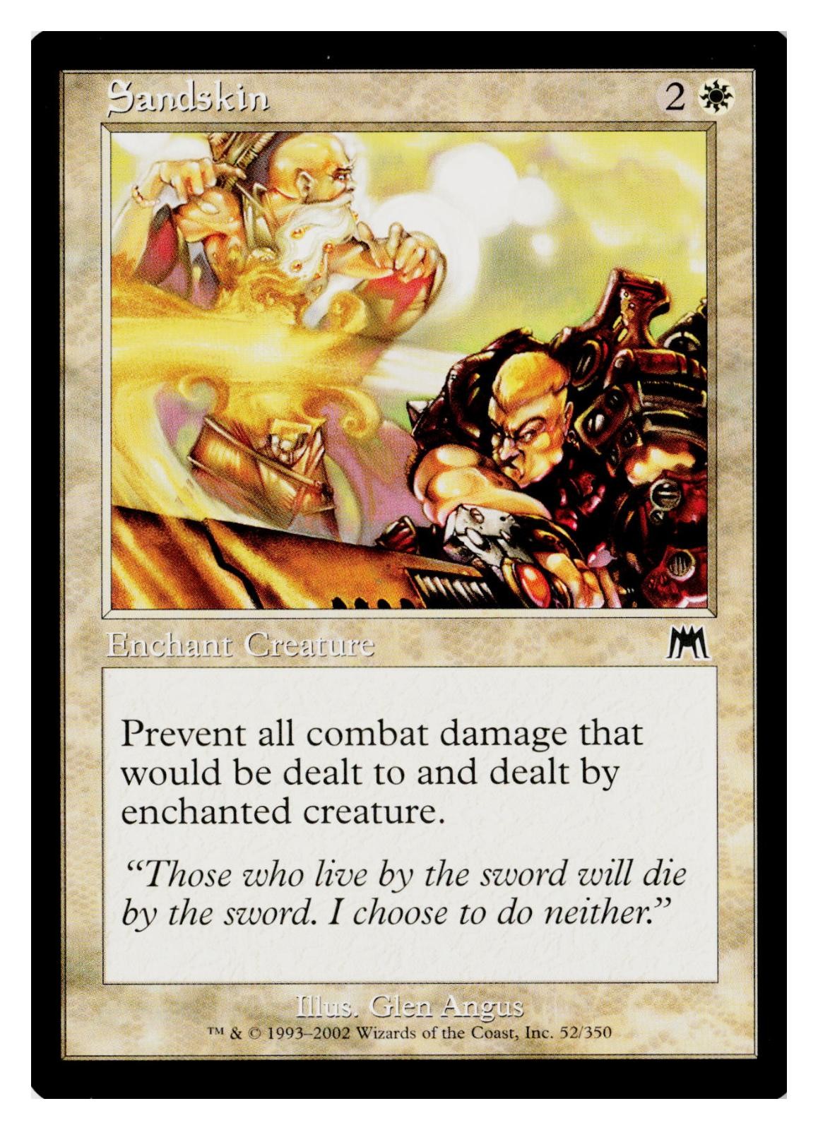 Sandskin 52 Common Onslaught Magic: The Gathering Near Mint