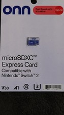 Onn 256GB Micro SDXC Express Card Compatible With Nintendo Switch 2 New Sealed