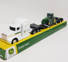 TOMY John Deere Hauler White Semi Truck Trail...
