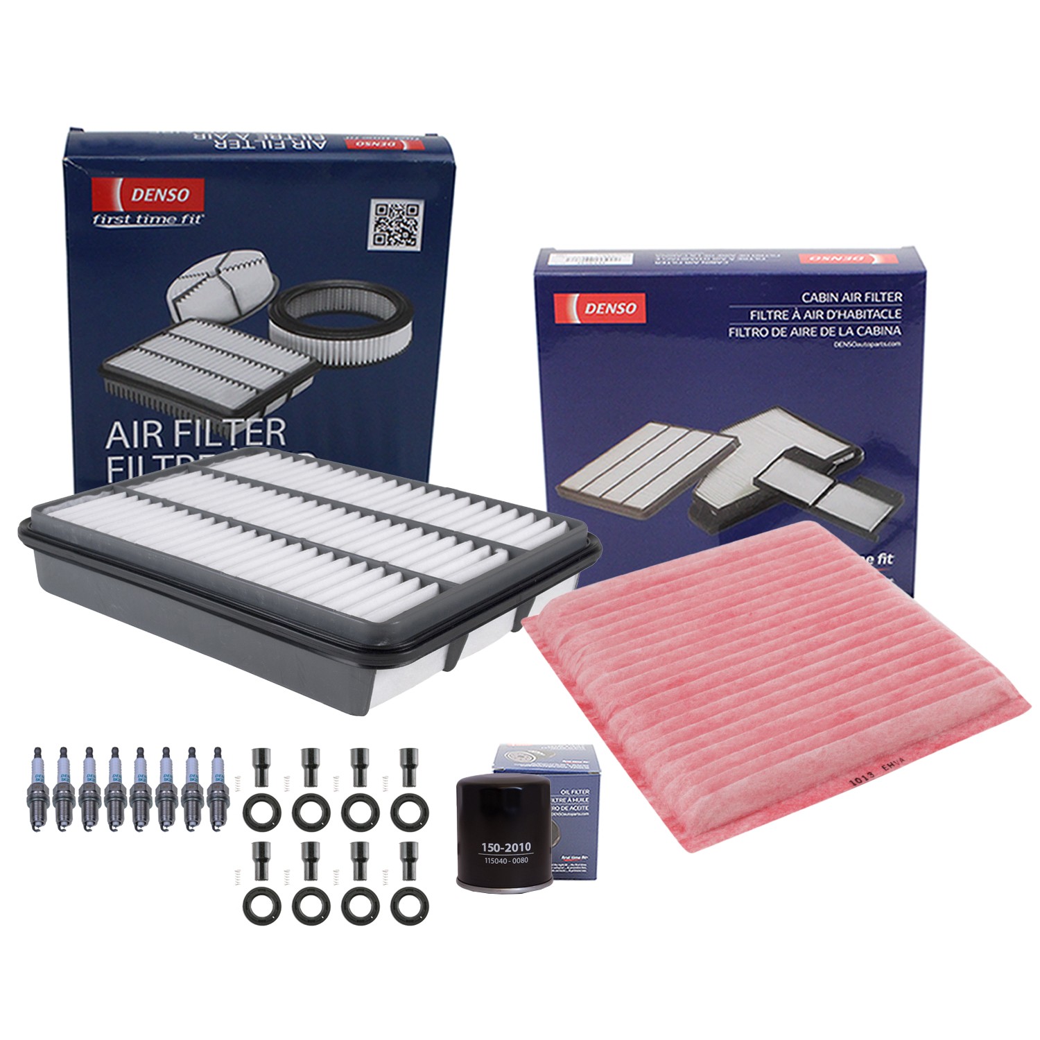 Denso Tune Up Kit 8 Spark Plugs Boots Kit for Toyota 4Runner 4.7L V8 2UZ-FE Auto