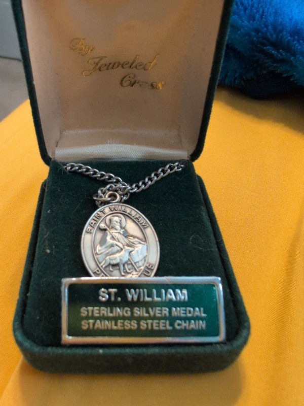 St. William Sterling Silver Medal Necklace 