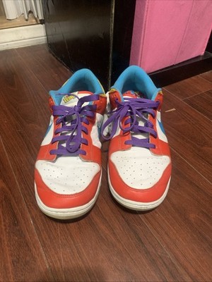 Nike Dunk Low x LeBron James Fruity Pebbles Red Size 12