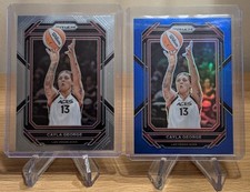 2023 Panini Prizm WNBA Cayla George Base No. 58 & Blue Prizm #119/175 LV Aces
