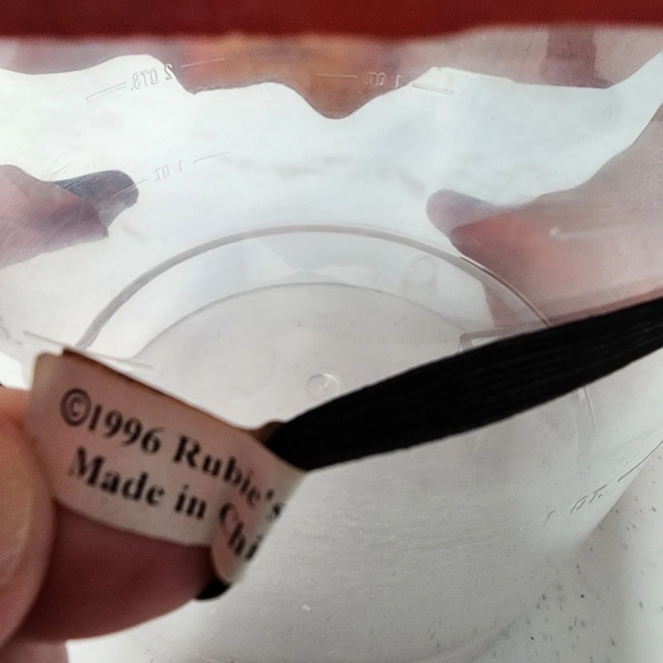 Skull Warriors The Red Dragon Latex Mask Devil Horns 1996 Rubie's Costume Co. - Image 4 of 4