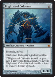 Blightsteel Colossus 99/155 Mirrodin Besieged Mythic Rare MTG