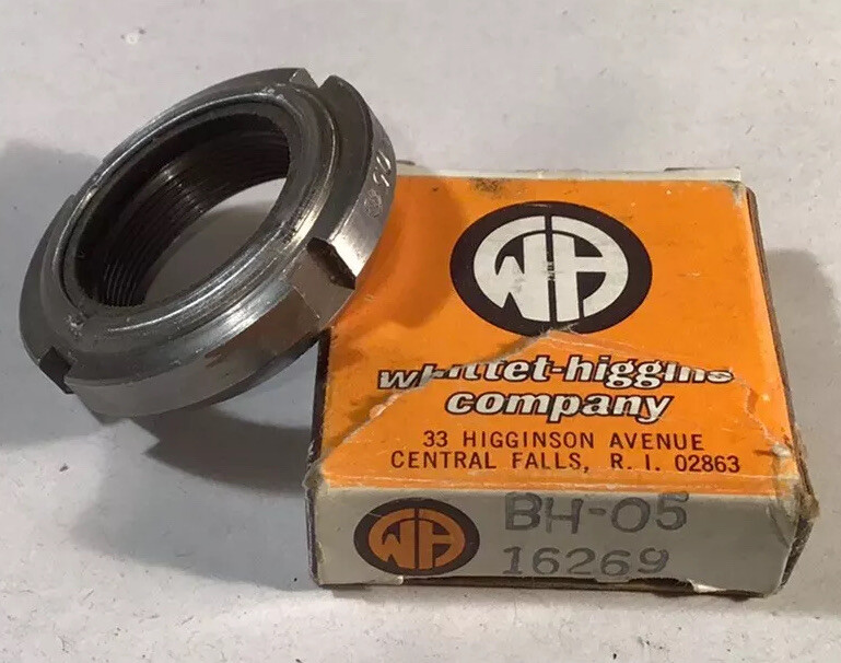 WhittetHiggins BH05 Bearing Threaded Shaft & Precision Locknut 16269