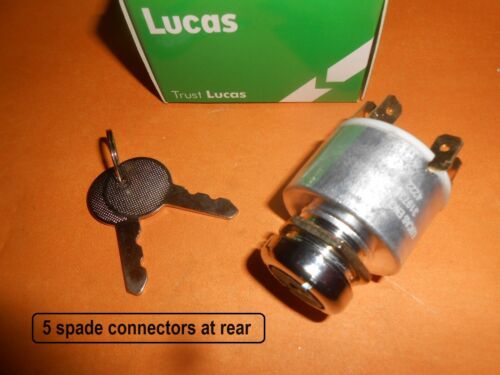 ROVER P4 (1959-1964) LUCAS IGNITION SWITCH + LOCK BARREL & KEYS - Picture 1 of 4