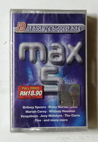 MAX 5 Britney Spears Mariah Carey Rare Malaysia Cassette Tape Brand New Sealed - Picture 1 of 3