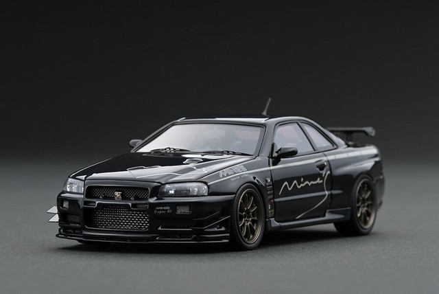 Ignition Model 1 43 Nissan Skyline Gt R Mines R34 Black Ig1815 For Sale Online Ebay