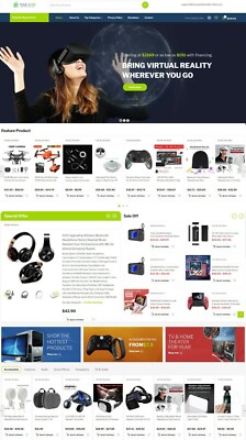 Drop Ship, Multivendor Affiliate Ecommerce Website Online Store + Free Hosting