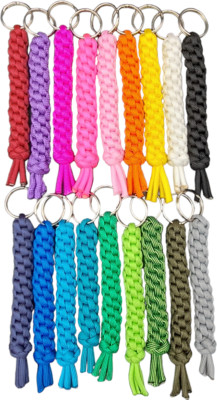 Paracord Schlüsselanhänger rund 5 cm 10 cm handgefertigt viele Farben