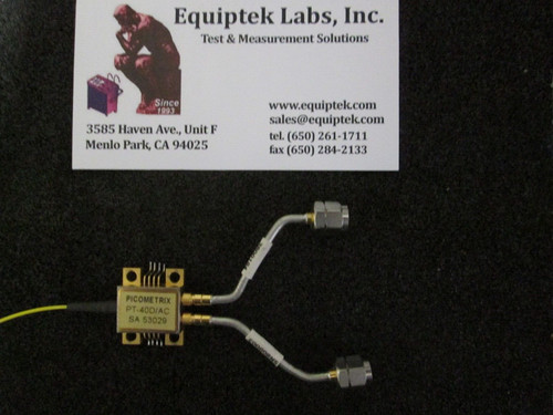 TIA Receiver Module 40 GHz 1200-1650nm PIN Photodiode Picometrix PT-40D 43 Gbit