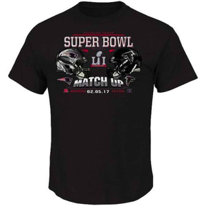 NFL Super Bowl LI Men's Dueling Helmets Patriots vs. Falcons T-Shirt - Black | eBay