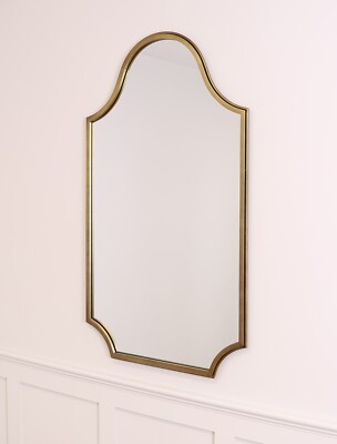 Select Mirrors Erika Large Metallrahmen Akzent Wandspiegel 63,5 cm x 110 cm (gold)