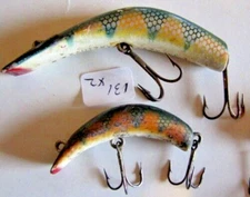 Vintage Kautzky Lazy Ike-1 & 3 Fishing Lures Lot of 2