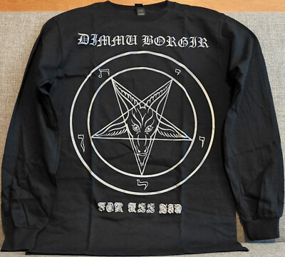 Dimmu Borgir For All Tid Longsleeve Gildan M Mayhem Darkthrone Gehenna Gorgoroth