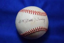 Bill Terry PSA DNA Signed National League Autograph Baseball