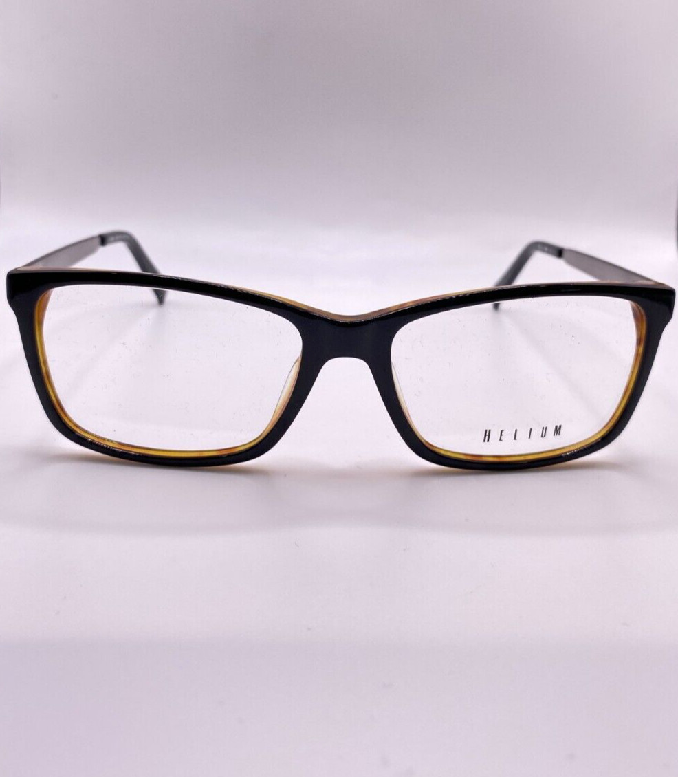 Helium 4282 BLK/TORT Black Tortoise Plastic Eyeglasses Frame 54-17-145 Italy