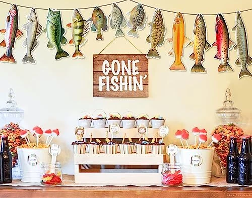 Fishing Birthday Decorations Gone Fishing Party Supplies Sunfish