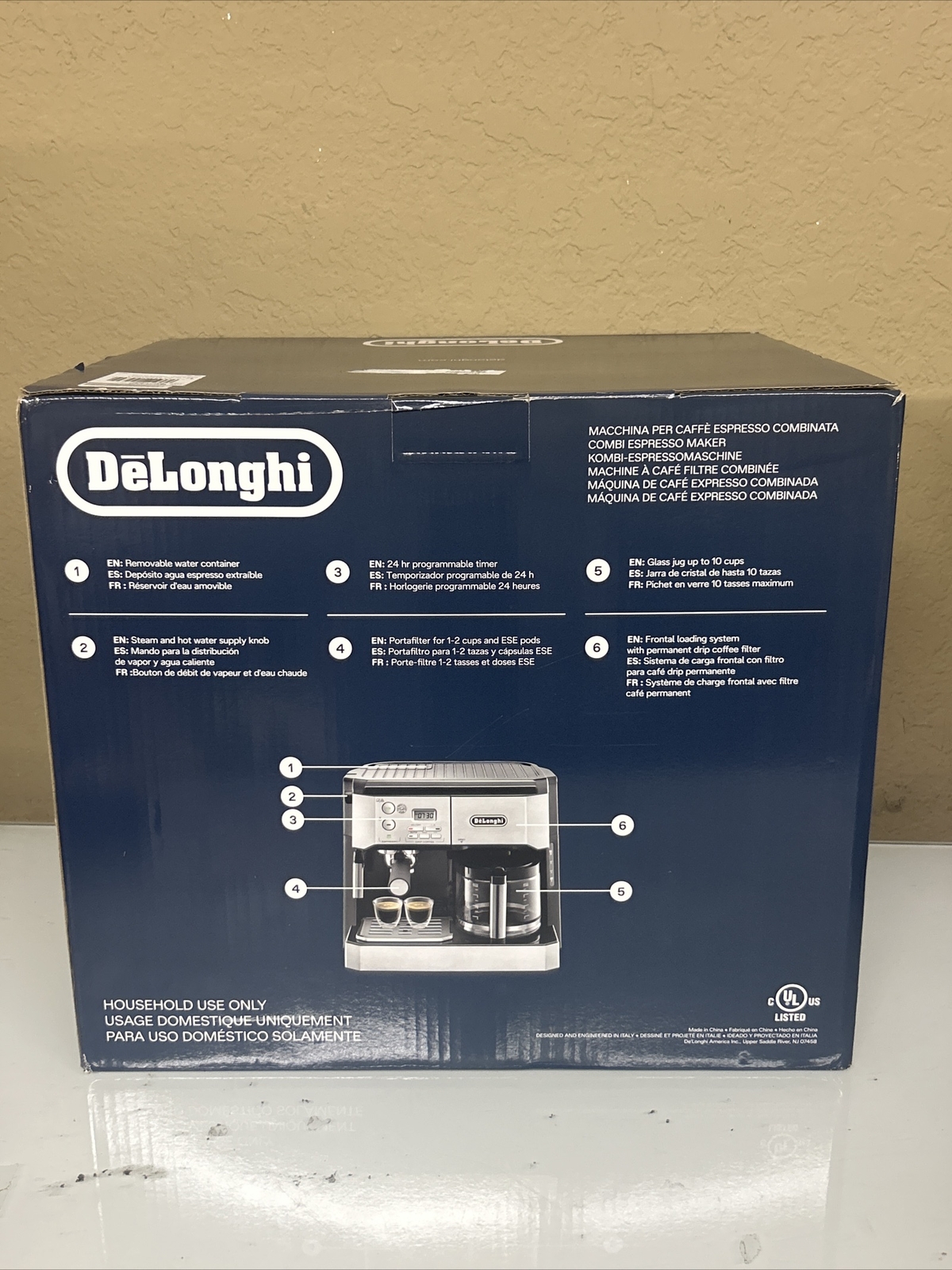 New De'Longhi BCO430 Combination Espresso and Coffee Machine Black