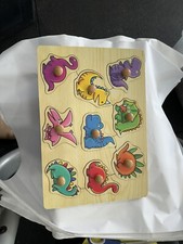 Wooden Dinosaur Puzzle 9 pieces