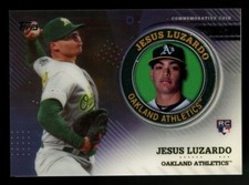2020 Topps Series 2 Jesus Luzardo RC Rookie Medallion Coin Baseball Relic A’s