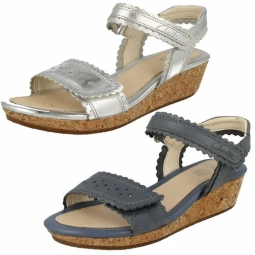 Ragazze Clarks Arpia Mito Zeppa Tacco Sandali Estate