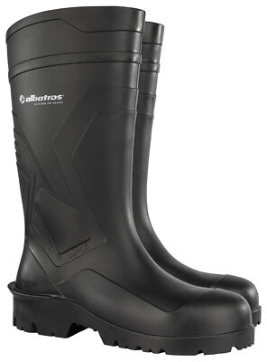 albatros robuster Sicherheitsstiefel PROTECTOR PLUS S5 aus PVC schwarz 39 - 48