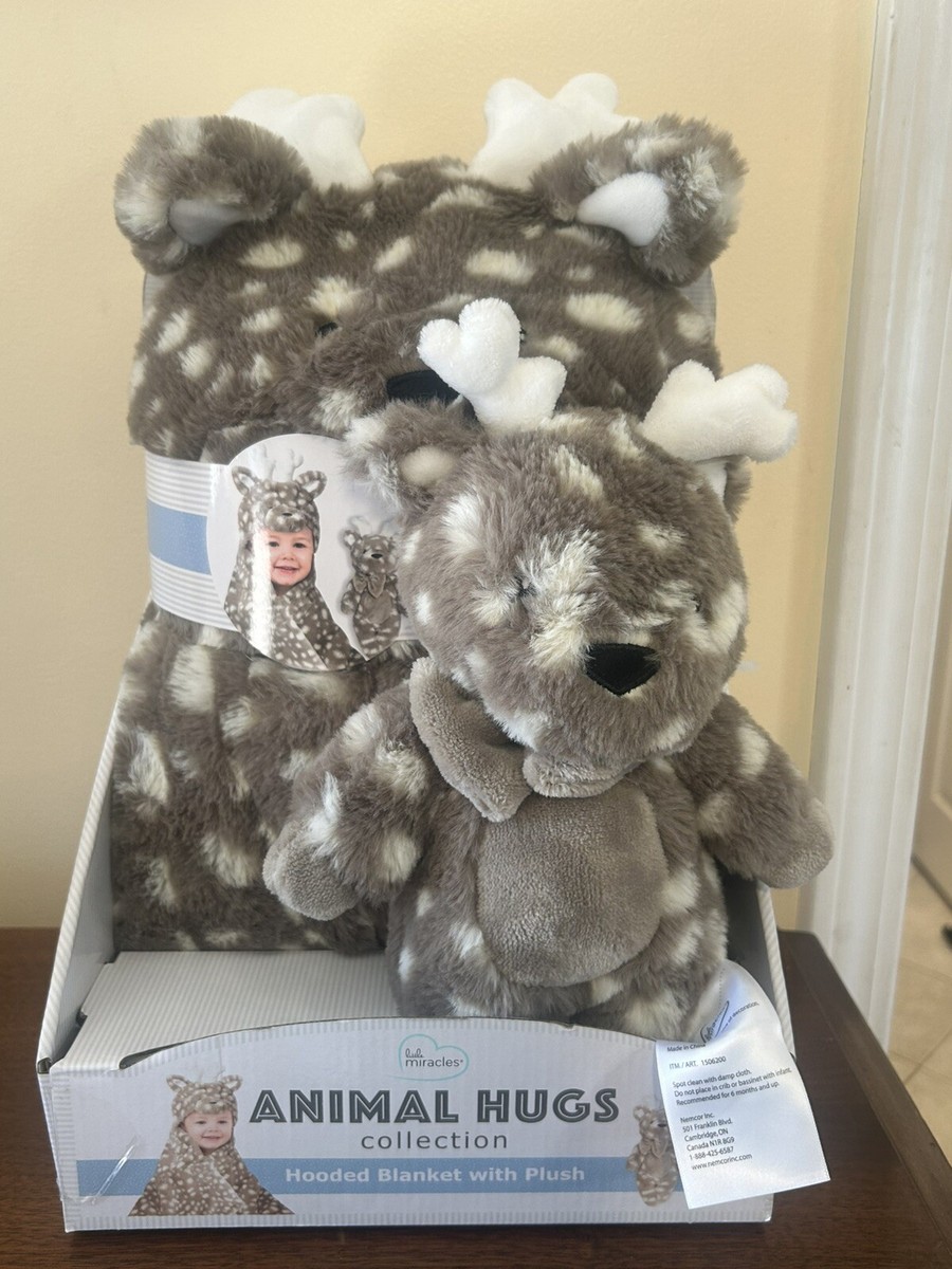 Baby Blankets Animal Hugs Collection Hooded Blanket Animal Hugs