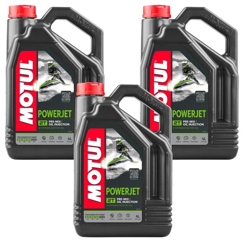 Motul 3 x 4 Liter Engine Oils 2Stroke Powerjet Pre Mix Oil Injection
