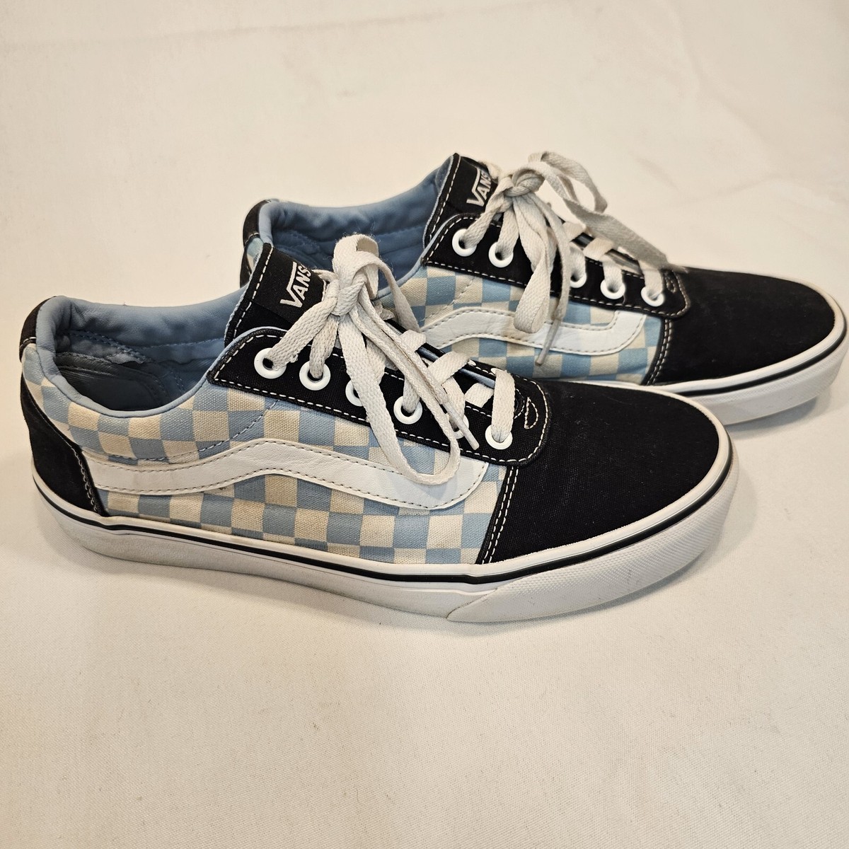 Old Skool Black And Blue Checkered Vans VANS Old Skool 500714 Blue