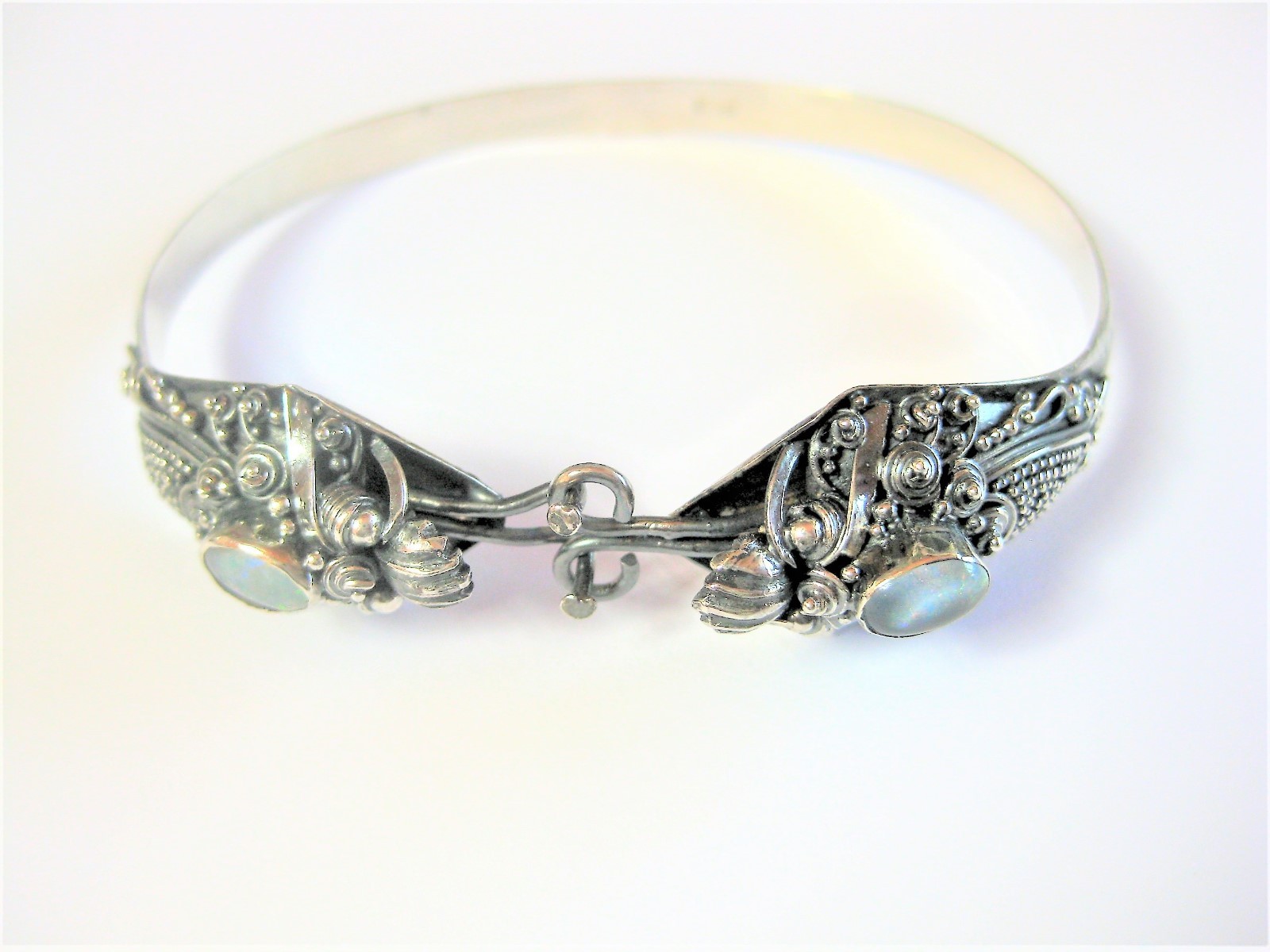 Bangle Silver 925 with Opal Doublet, 16.26 g-image