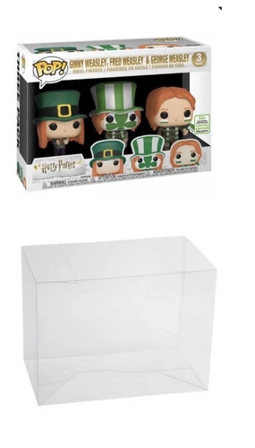 Plastic Pop Protector fits Harry Potter Quidditch 3-Pack Funko 0.50mm Thick!