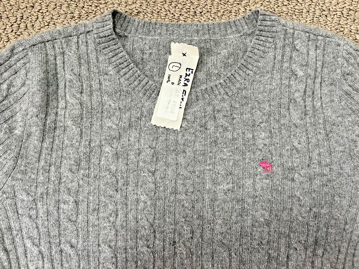のん RARE MADE IN JAPAN ABERCROMBIE & FITCH EZRA CASHMERE CABLE SWEATER