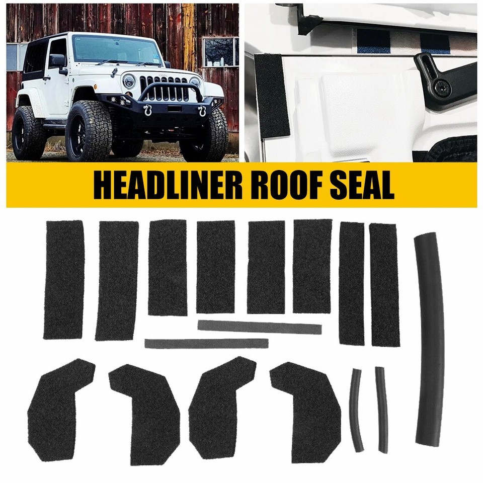 Kit Guarnizioni In Schiuma Per Hard Top Jeep Wrangler JK 2007-2018 - Antipolvere E Antirumore - Foto 2