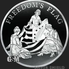2022 Silver Shield FREEDOM'S FLAG - 1oz Proof - #19 in "WORLD WAR MEme" Series