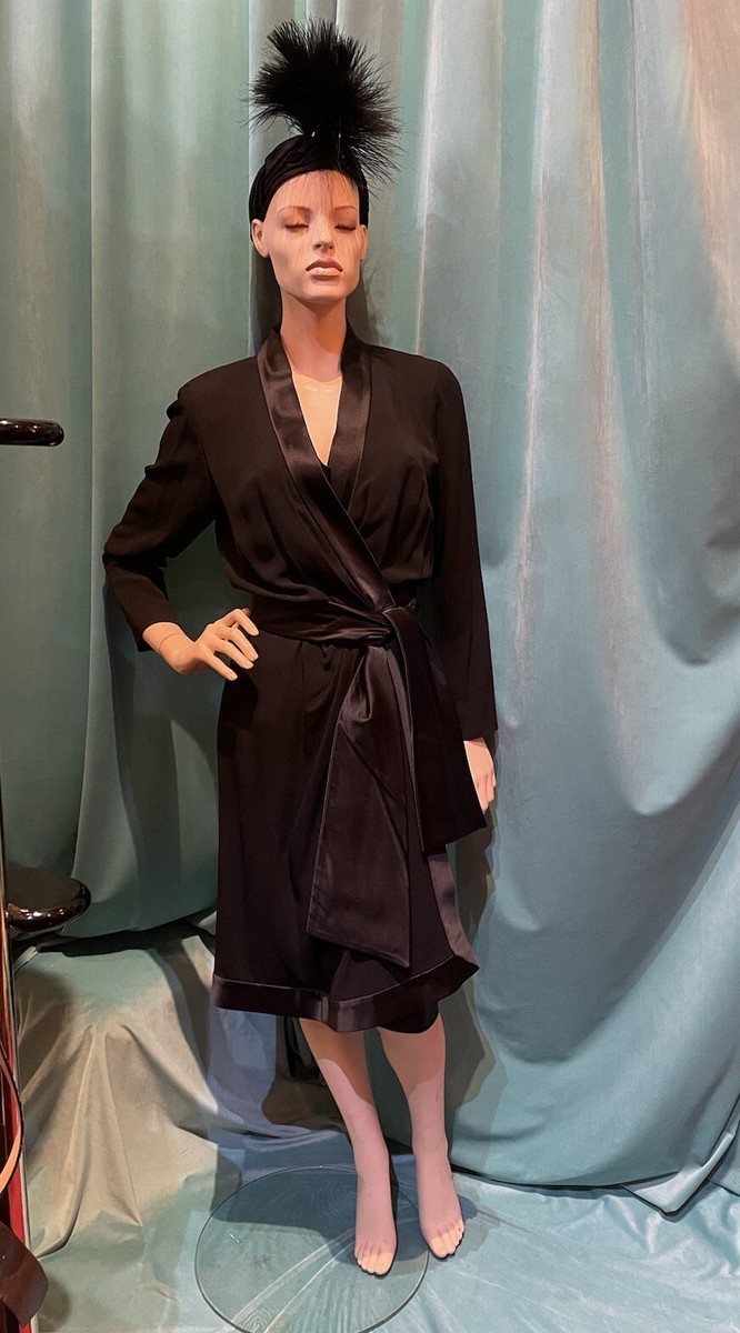 Vintage 80s YSL Dress Rive Gauche Tuxedo 3 Pc Archival 40s Yves