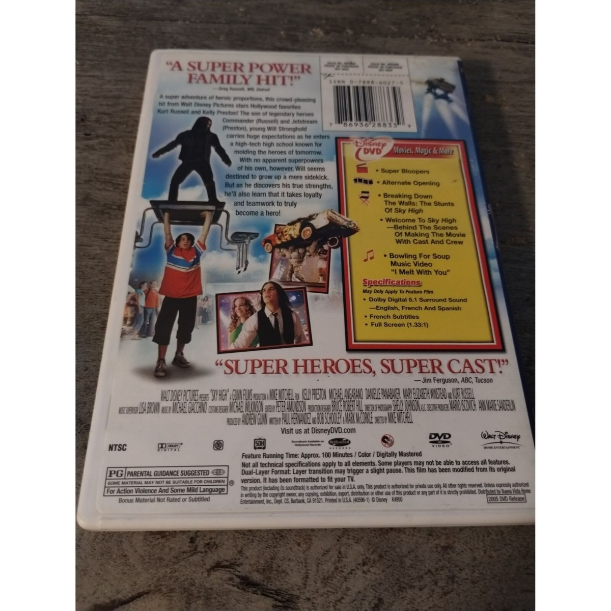 Sky High [Full Screen Edition] DVD 2005 786936288339| eBay