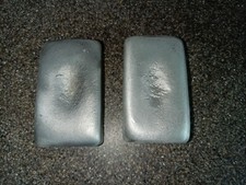 3 Hand Poured Pure Aluminum Ingot Bars