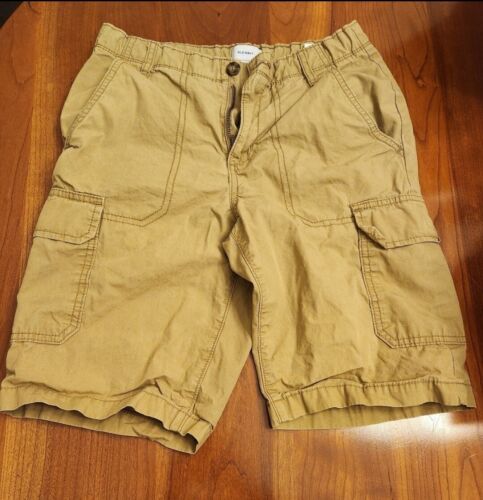 Pantaloncini cargo marrone chiaro/cachi vecchi ragazzi navy taglia 12 cinturini interni regolabili - Foto 1 di 10